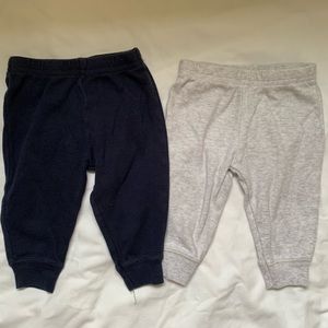 2 The Children’s Place sweatpants - navy and grey. Comfortable! 3-6 month